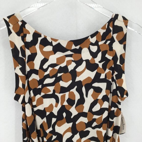 DVF Diane von Furstenberg Alardo camo leopard ginger mini silk tan dress new 4 - Picture 2 of 6